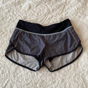 Lululemon low rise speed up shorts
